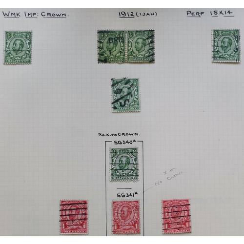 530 - Downey Heads collection on leaves M/used with M shades  some M/UM blocks of 4  SG328 UM/M block of 1... 