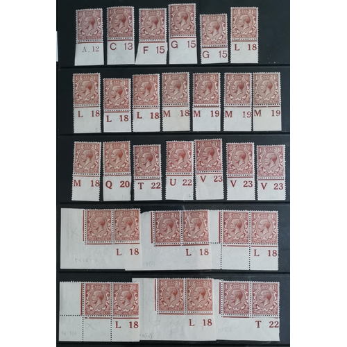 534 - 1912-24 CONTROLS. A collection of singles  strips and pairs on stocksheets  values to 1/- (3) with a... 