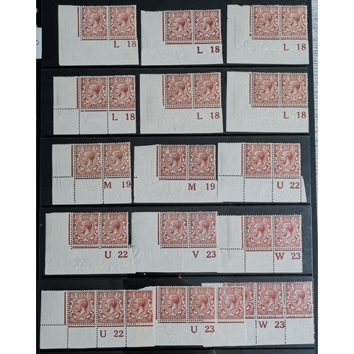 534 - 1912-24 CONTROLS. A collection of singles  strips and pairs on stocksheets  values to 1/- (3) with a... 