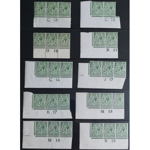 534 - 1912-24 CONTROLS. A collection of singles  strips and pairs on stocksheets  values to 1/- (3) with a... 