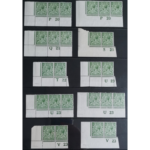 534 - 1912-24 CONTROLS. A collection of singles  strips and pairs on stocksheets  values to 1/- (3) with a... 