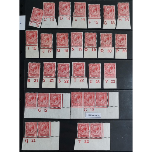 534 - 1912-24 CONTROLS. A collection of singles  strips and pairs on stocksheets  values to 1/- (3) with a... 