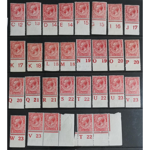 534 - 1912-24 CONTROLS. A collection of singles  strips and pairs on stocksheets  values to 1/- (3) with a... 