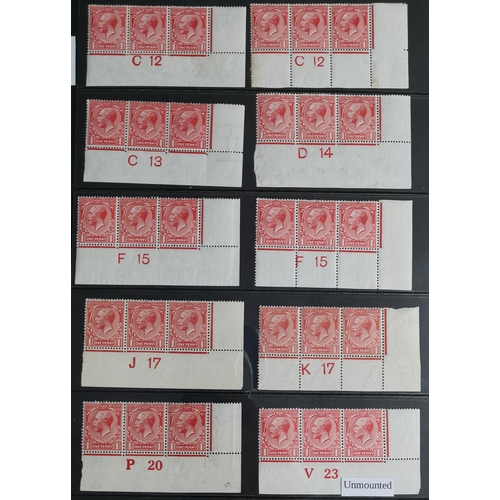 534 - 1912-24 CONTROLS. A collection of singles  strips and pairs on stocksheets  values to 1/- (3) with a... 