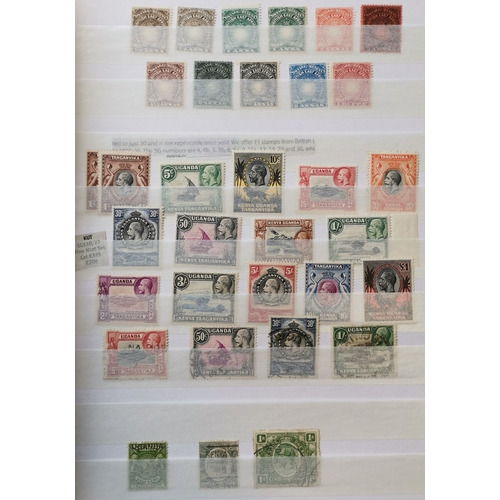 15 - Useful BC ranges in large stockbook  mainly pre-1952  better M incl. Malaysia Straits Settlements KG... 