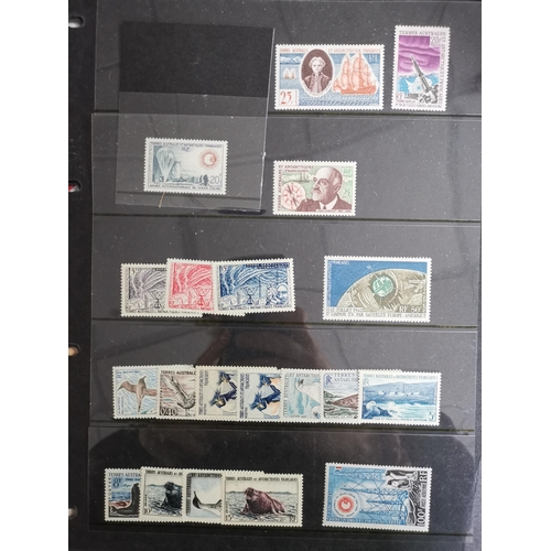 158 - F.S.A..T. Small UM or M selection to 1980's with 1956-60 to 15f UM  1960 Kerguelen UM  1961 Charcot ... 