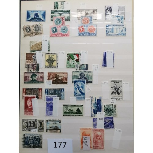 177 - c.1940's to 1960's M and U collection in stockbook  mixed condition  incl. better commems  1953-54 8... 