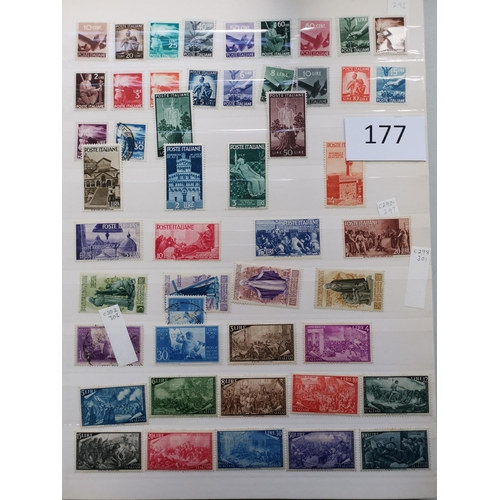 177 - c.1940's to 1960's M and U collection in stockbook  mixed condition  incl. better commems  1953-54 8... 