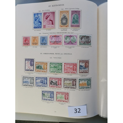 32 - KGVI M collection in red Crown album  incl. part and complete defin sets  range of 1948 SW sets etc.... 