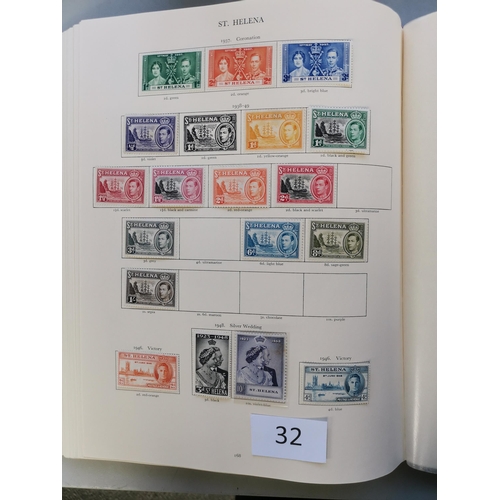 32 - KGVI M collection in red Crown album  incl. part and complete defin sets  range of 1948 SW sets etc.... 