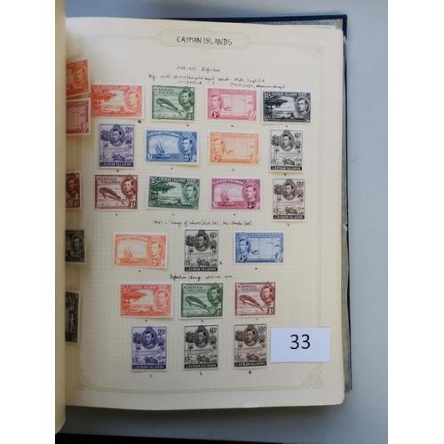 33 - KGVI-early QE mainly M collection on leaves  A-Z  a little untidy with some loose  useful qty of def... 