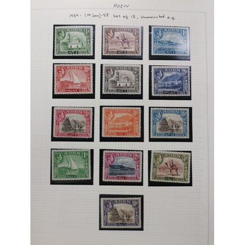 36 - MIDDLE EAST. Useful M/U on leaves with ranges of Morocco Agencies incl. British 1949 set M (10d is u... 