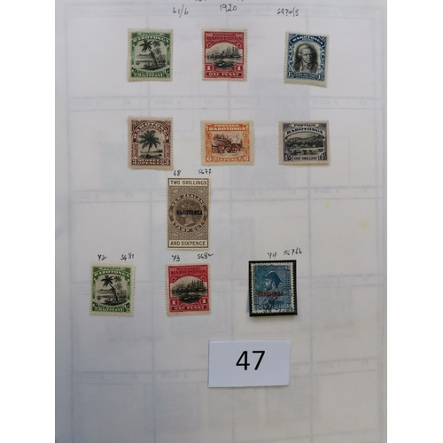 47 - Collection of mainly M or UM Cook Island  Aitutaki  Niue  Penrhyn on leaves in large binder  rather ... 