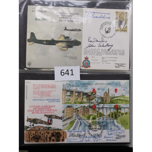 641 - A collection of signed covers  GB and other countries  with WWII related signatures. (50 covers)