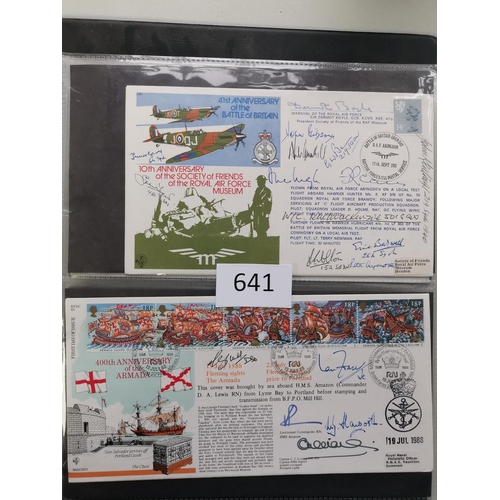 641 - A collection of signed covers  GB and other countries  with WWII related signatures. (50 covers)