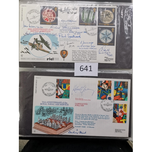 641 - A collection of signed covers  GB and other countries  with WWII related signatures. (50 covers)