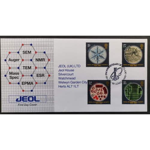 722 - 1989 Microscopes  Jeol official FDC. (1 cover)