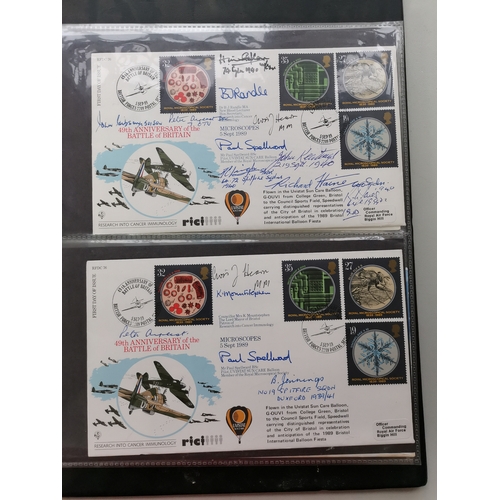 641 - A collection of signed covers  GB and other countries  with WWII related signatures. (50 covers)