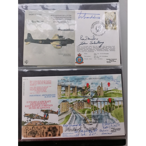 641 - A collection of signed covers  GB and other countries  with WWII related signatures. (50 covers)