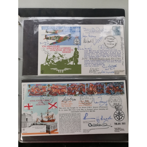 641 - A collection of signed covers  GB and other countries  with WWII related signatures. (50 covers)