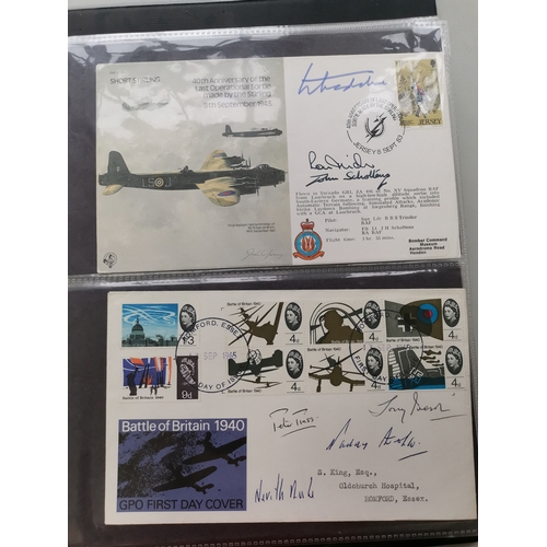 641 - A collection of signed covers  GB and other countries  with WWII related signatures. (50 covers)