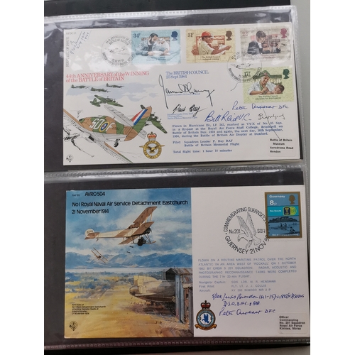 641 - A collection of signed covers  GB and other countries  with WWII related signatures. (50 covers)