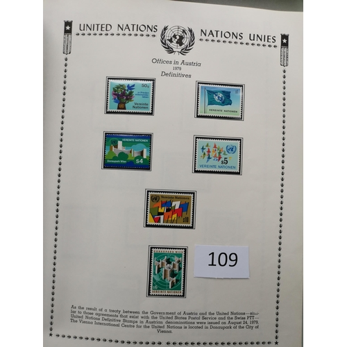 109 - AUSTRIA.  UNITED NATIONS. 1979-2008 apparently comprehensive UM collection in printed album. (100's)