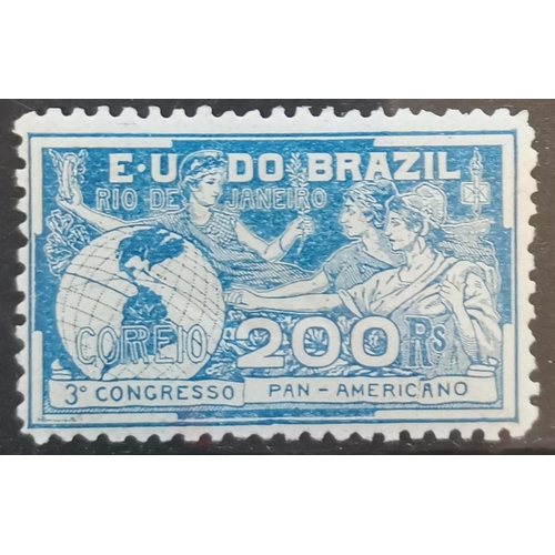 114 - BRAZIL.  1906 Congress 200r. M. SG259b. (1)