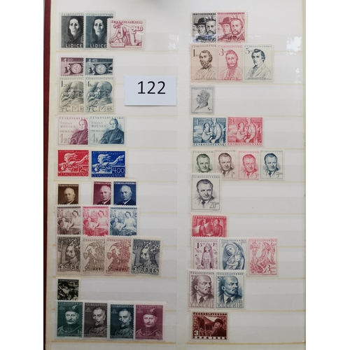 122 - CZECHOSLOVAKIA.  1945-1970 collection in stockbook  apparently virtually all UM  and with high cat. ... 