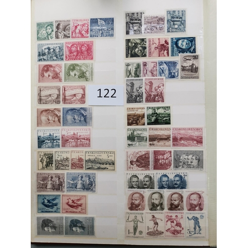 122 - CZECHOSLOVAKIA.  1945-1970 collection in stockbook  apparently virtually all UM  and with high cat. ... 