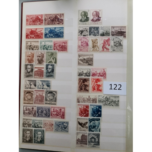 122 - CZECHOSLOVAKIA.  1945-1970 collection in stockbook  apparently virtually all UM  and with high cat. ... 