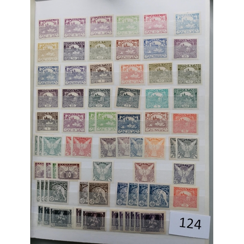 124 - CZECHOSLOVAKIA.  M collection with duplication in stockbook  mostly unmounted  with good ranges to c... 