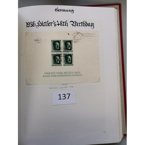 137 - GERMANY.  A used collection to 1945 in album  incl. 4 pages of 1872 Eagle types  later incl. 1928-31... 