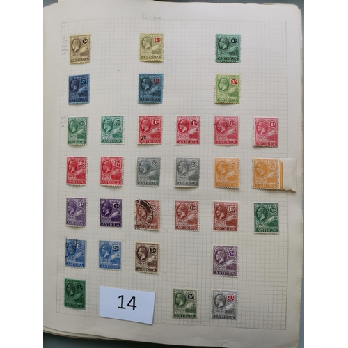 14 - MIXED WORLD.  Useful BC KGV M/U collection on leaves  incl. 1935 SJ sets/vals M or U  misc values to... 