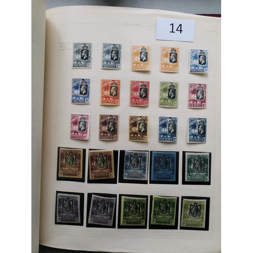 14 - MIXED WORLD.  Useful BC KGV M/U collection on leaves  incl. 1935 SJ sets/vals M or U  misc values to... 