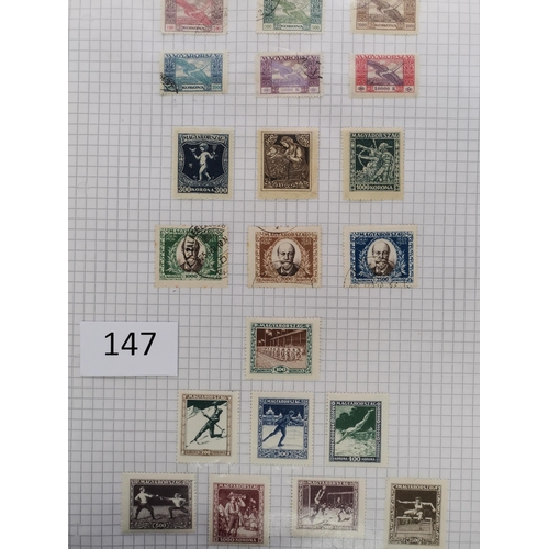 147 - HUNGARY.  Mainly used collection on leaves in large binder  mainly fine  incl. 1914 War Charity  192... 