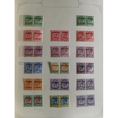 18 - MIXED WORLD.  BC QV - early QE M/Used collection in 6 volumes  strength in KGVI with vals to 5/- M  ... 