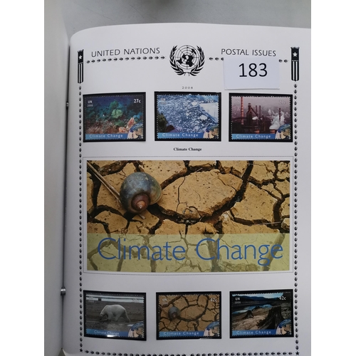 183 - SWITZERLAND.  UNITED NATIONS. 1969-2008 apparently comprehensive collection in printed album  nearly... 