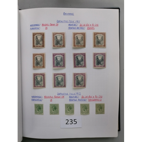 235 - BAHAMAS.  QV-QE M collection in 3 volumes  QV condition a little mixed  1884-90 to 5/-  duplicated S... 