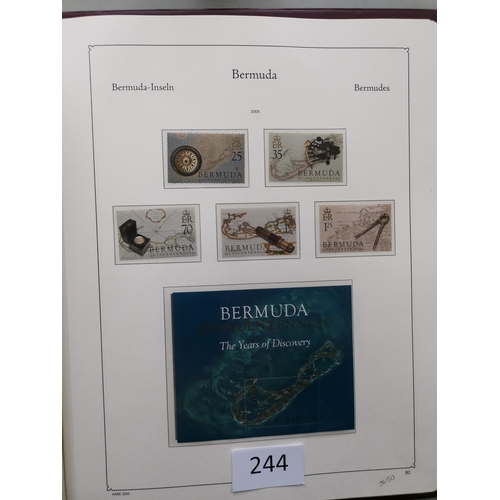 244 - BERMUDA.  1935-2007 collection in 2 Kabe binders  KGVI is M or UM  QE is UM and looks quite complete... 