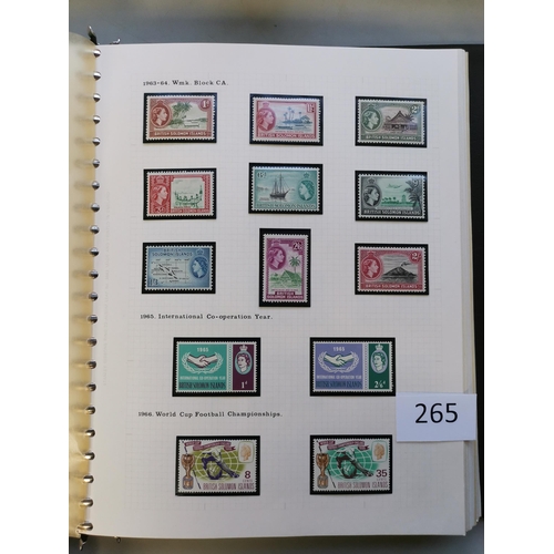 265 - BRITISH SOLOMON IS.  1956-84 M collection in album  apparently unmounted from mid 1970's onwards. (1... 