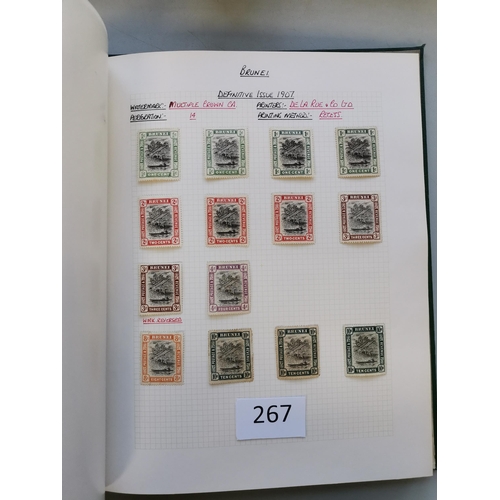 267 - BRUNEI.  1895-1994 M range in 2 volumes incl. 1922 Exhib. 50c and $1  useful modern range  3rd volum... 