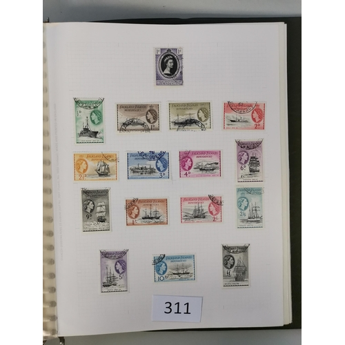 311 - FALKLAND IS. (DEPENDENCIES).  QE 1953-2005 fine used range of defin and commem sets. STC £635. (325)