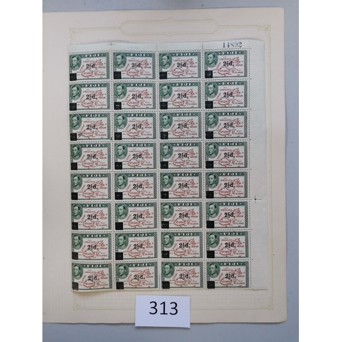 313 - FIJI.  QV-QE M/UM or used range on leaves  a little untidy incl. 1882-51 mint and used  1938-55 M/UM... 