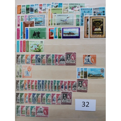 32 - MIXED WORLD.  M or UM BC c.1950's  1960's in large stockbook  many defin sets or part sets to 5/- or... 