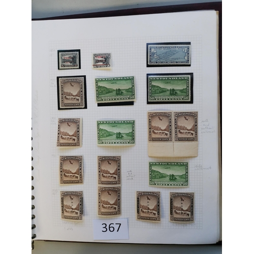 367 - NEWFOUNDLAND.  QV-KGVI collection on leaves with much duplication  early condition mixed incl. imper... 