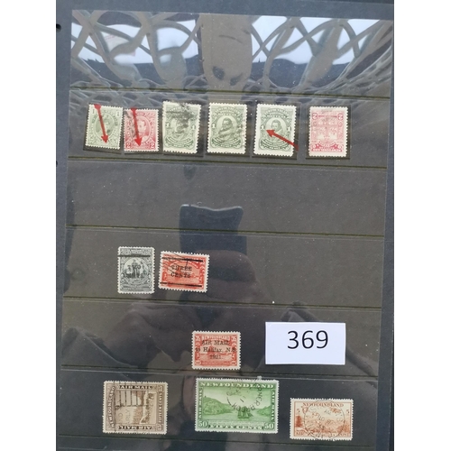 369 - NEWFOUNDLAND.  Range on stocksheets  incl. early imperfs  Postage Due set M  1921 Halifax 35c M  and... 