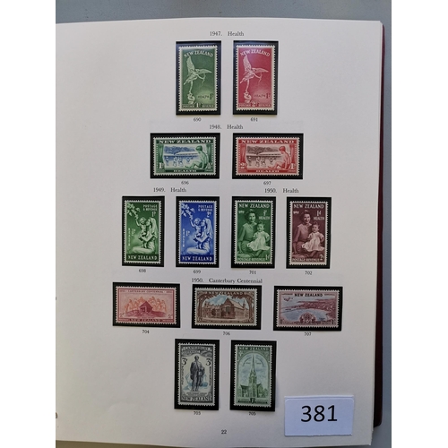 381 - NEW ZEALAND.  1944-2007 quite comprehensive M or UM collection in 3 printed albums  most spaces fill... 