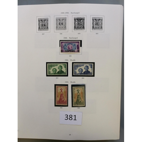 381 - NEW ZEALAND.  1944-2007 quite comprehensive M or UM collection in 3 printed albums  most spaces fill... 