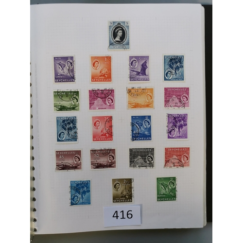 416 - SEYCHELLES.  QE 1953-2000 fine used range of complete or part commem and defin sets  also Z.E.S. (10... 